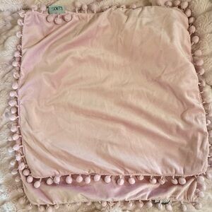 LHKS Pink Pom Pom velvety pillow slipcovers.